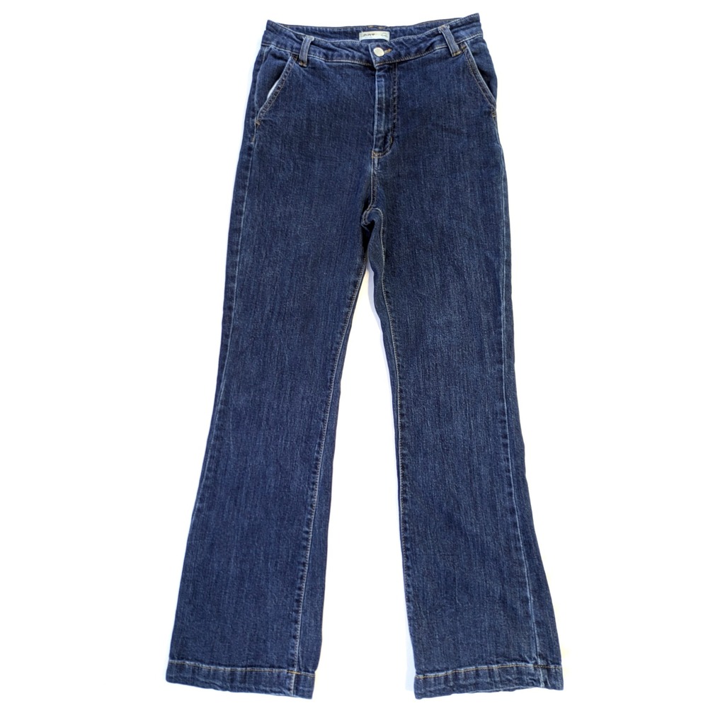 OAT New York Dark Wash High Rise Flare Leg Jeans Size 8/29 P0059-RI